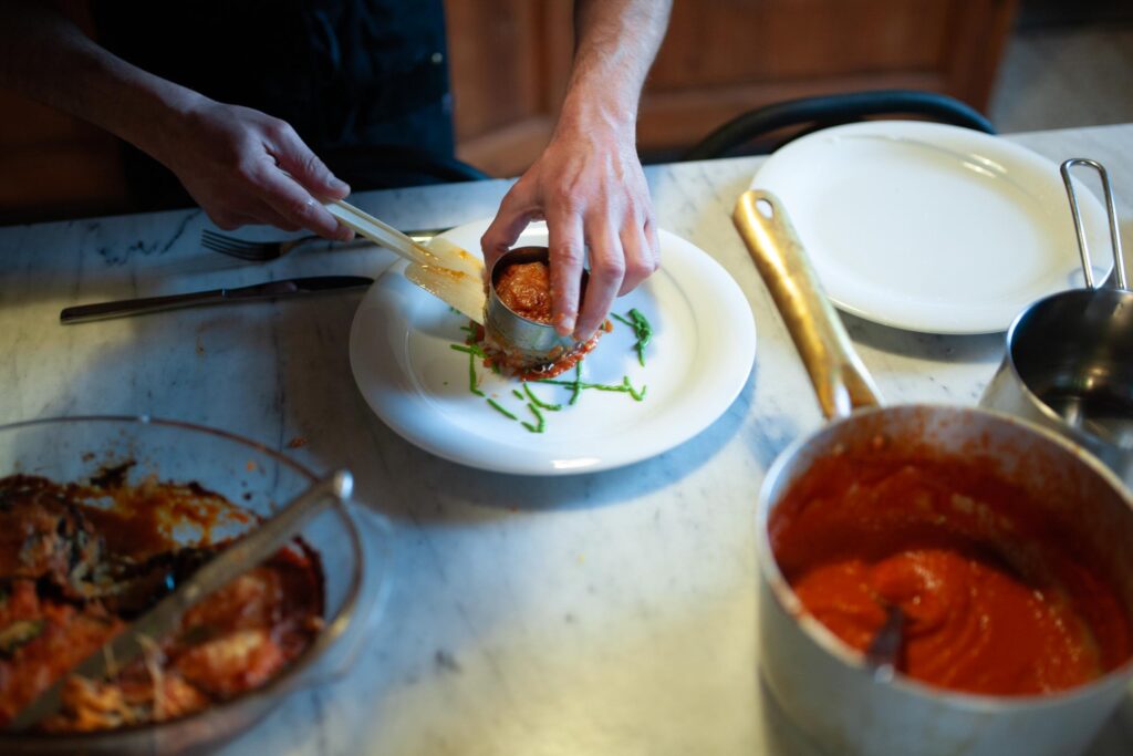 Plating Aubergines